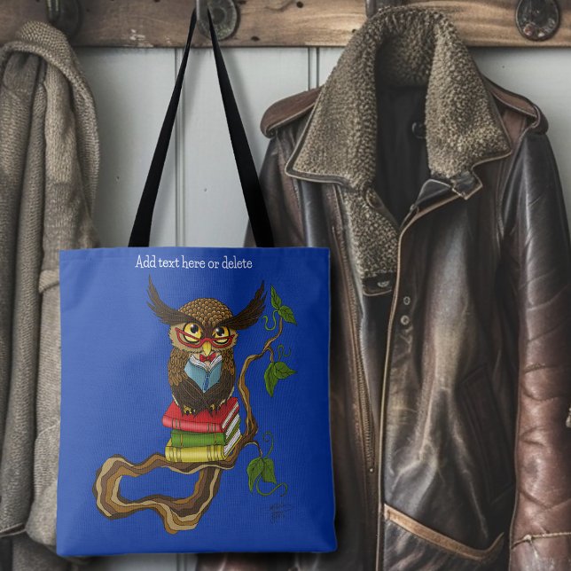 Tote Bag Livres Cute Owl (Créateur téléchargé)