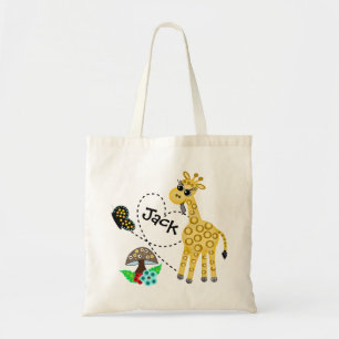 Tote Bag Livres d'amour de la Giraffe livre personnalisé Fo