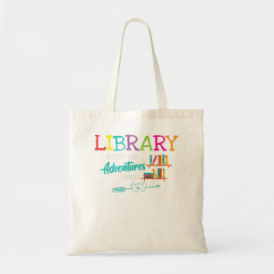 Tote Bag Livres de bibliothèque où commence l'aventure - Bi