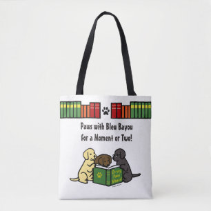 Tote Bag Livres de livres de livres de lecture de marionnet
