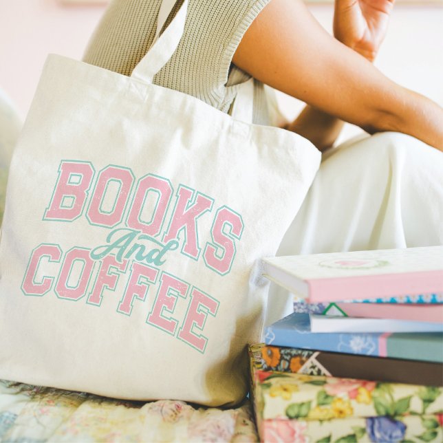 Tote Bag Livres et café (Créateur téléchargé)