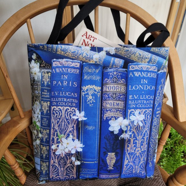 Tote Bag Livres et fleurs (Créateur téléchargé)
