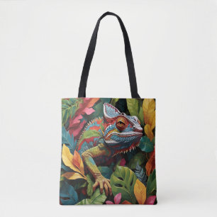 Tote Bag Lizard Leaves & Couleur