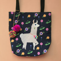 Llama aux fleurs