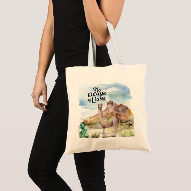 Tote Bag Llama dans le désert (Devant (produit))