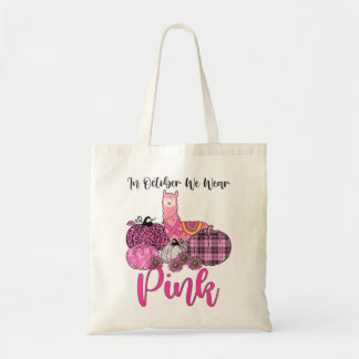 Tote Bag Llama De Sensibilisation Des Femmes En Octobre Nou
