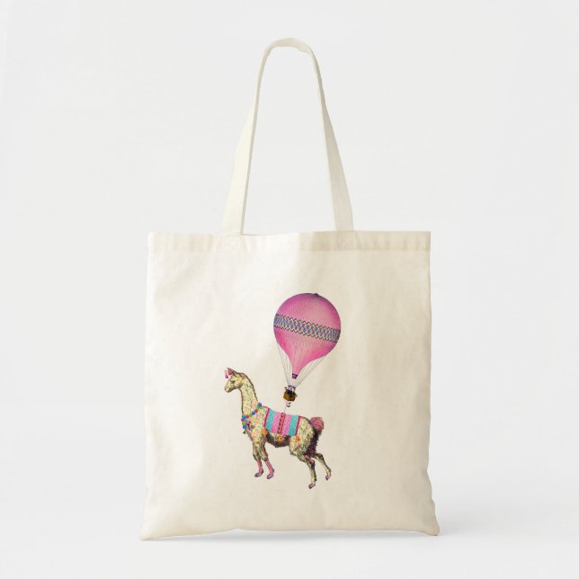 Tote Bag Llama Fourre-tout volant (Devant)