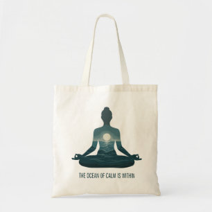 Tote Bag "L'Océan de Calme est en Soi" Yoga Méditation