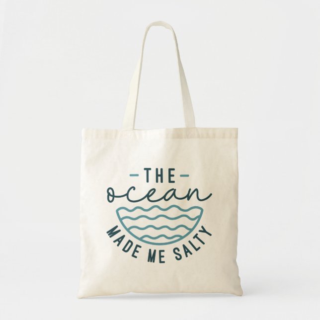 Tote Bag L'Océan M'A Rendu Salé (Devant)