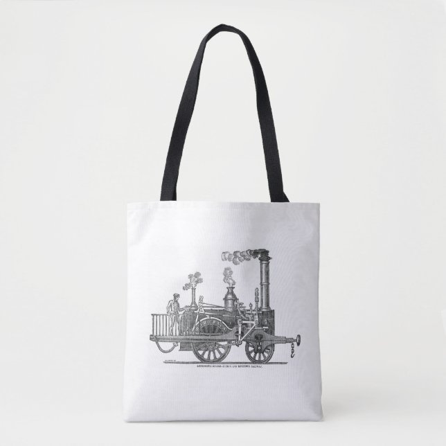 Tote Bag Locomotive à vapeur précoce (Devant)