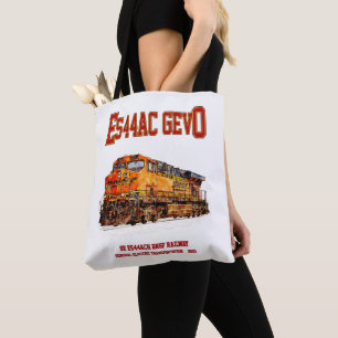 Tote Bag Locomotive diesel GE ES44AC GEVO vintage