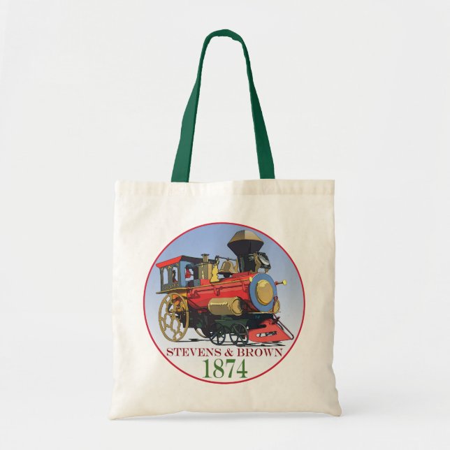 Tote Bag Locomotive Stevens & Jouet Brown (Devant)