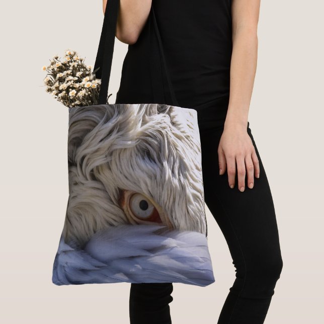 Tote Bag L'Œil d'un Pélican (De près)
