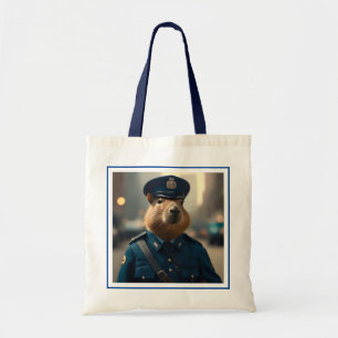 Tote Bag "L'officier Capy : Le policier tranquille et colle