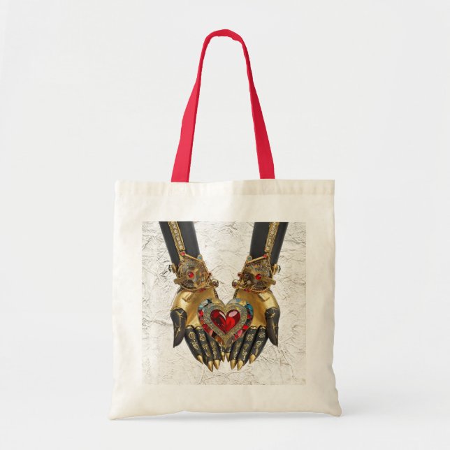 Tote Bag L'Offrande - Cœur dans les Mains (Devant)