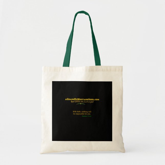 Tote Bag Logo Agrainofmustardseed.com (Devant)
