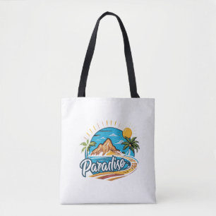 Tote Bag Logo Art d'Île Paradis Tropical