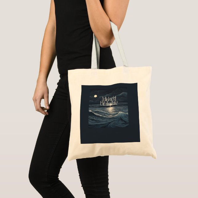 Tote Bag Logo bibliophile de minuit Fourre-tout (Devant (produit))