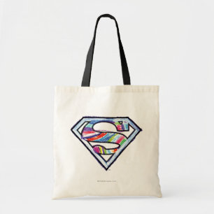 Tote Bag Logo coloré de croquis de Supergirl