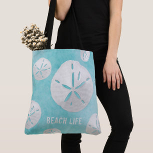 Tote Bag Logo d'affaires personnalisé Beach Life Sea Blue