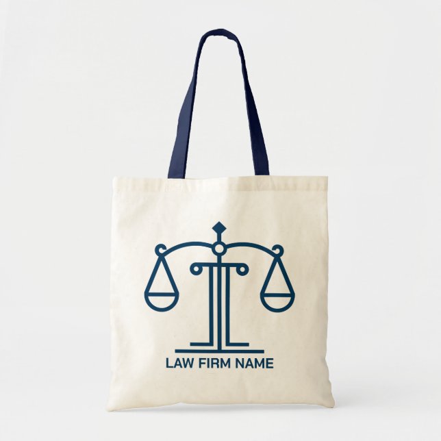 Tote Bag Logo de balance de justice stylisé (Devant)