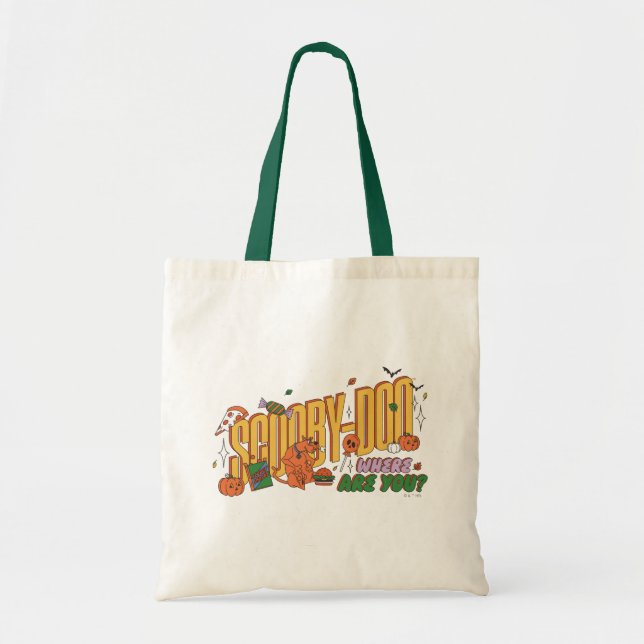 Tote Bag Logo de friandise d'Halloween de Scooby-Doo (Devant)