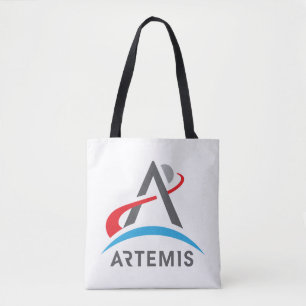 Tote Bag Logo de la NASA Artemis Rocket Blanc
