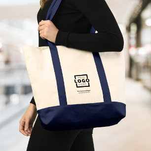 Tote Bag Logo de la société personnalisée Marqué en bleu pr