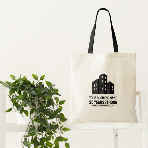 Tote Bag Logo de l'entreprise célébrant # ans sur mesure