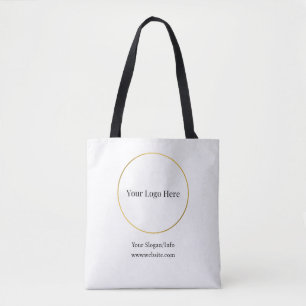 Tote Bag Logo de l'entreprise Modèle d'affaires élégant de
