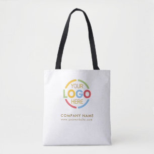 Tote Bag Logo de l'entreprise White Gold