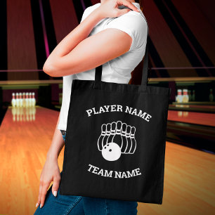 Tote Bag Logo de l'équipe de quilles personnalisable
