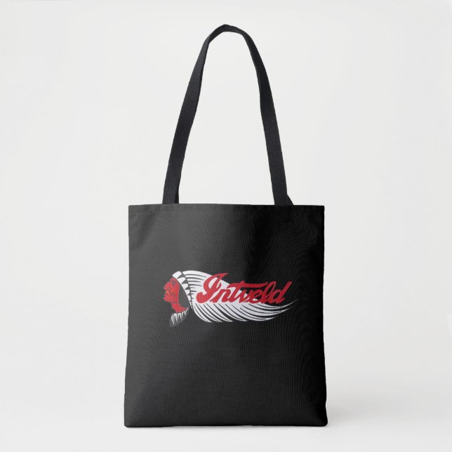Tote Bag Logo de moto vintage noir (Devant)