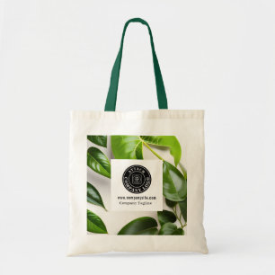 Tote Bag Logo de société moderne de verdure de marque promo