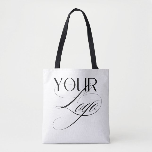 Tote Bag Logo de société personnalisé simple recto et verso (Devant)