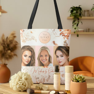 Tote Bag Logo de studio de maquillage photo avec écriture à