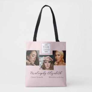 Tote Bag Logo de studio de maquillage photo en écriture ros
