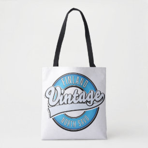 Tote Bag logo de style vintage de savo du nord finlande