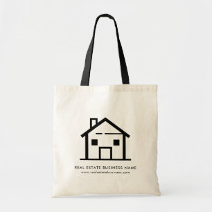 Tote Bag Logo d'entreprise de l'agent immobilier moderne pe