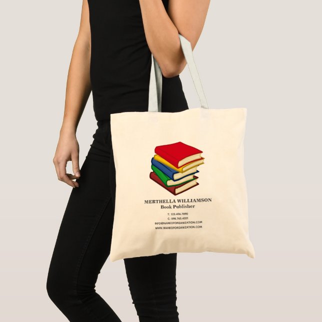 Tote Bag Logo d'entreprise de livres budgétaires (Devant (produit))