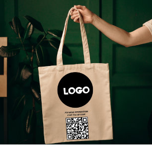 Tote Bag Logo d'entreprise et code QR Professionnel de la