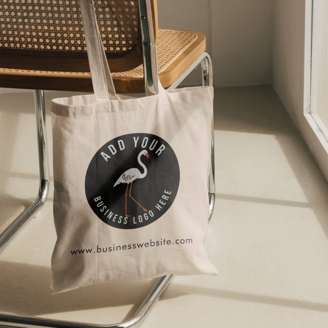 Tote Bag Logo d'entreprise et site Web Swag personnalisé (Custom Business Logo and Website Employee Giveaway Tote Bag)