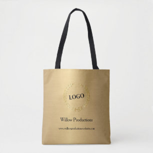 Tote Bag Logo d'entreprise Gold