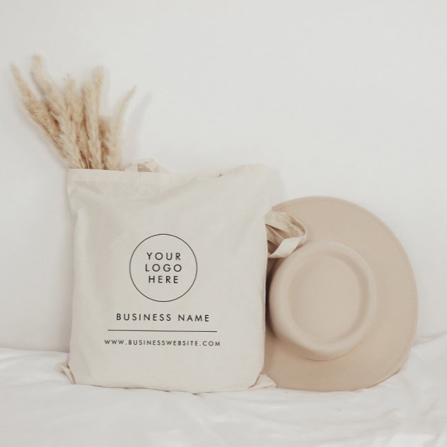 Tote Bag Logo d'entreprise minimaliste moderne Votre logo i (Créateur téléchargé)