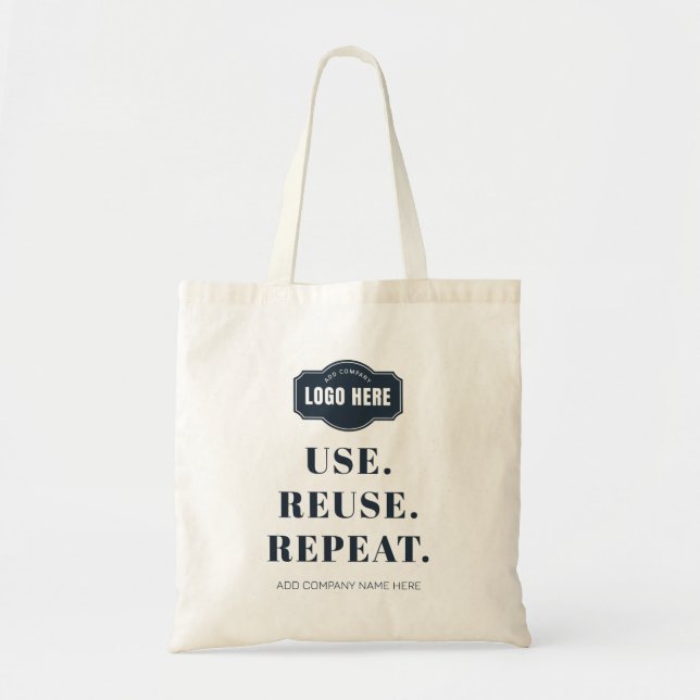 Tote Bag Logo d'entreprise moderne Swag agent immobilier (Devant)