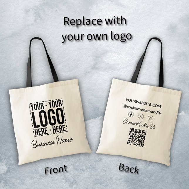 Tote Bag Logo d'entreprise personnalisé Entreprise Cool mod (Créateur téléchargé)