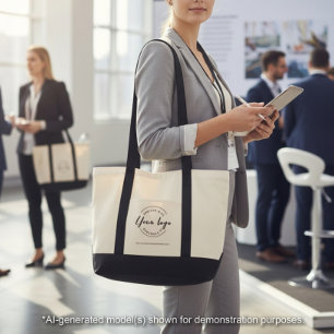 Tote Bag Logo d'entreprise personnalisé moderne et site web