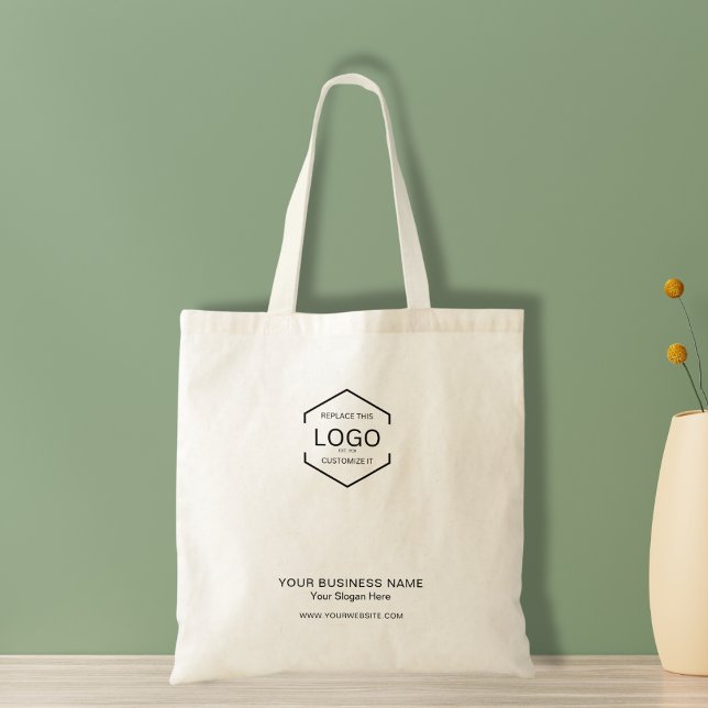 Tote Bag Logo d'entreprise publicitaire minimaliste (Créateur téléchargé)