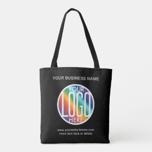 Tote Bag Logo d'entreprise simple promotionnel noir