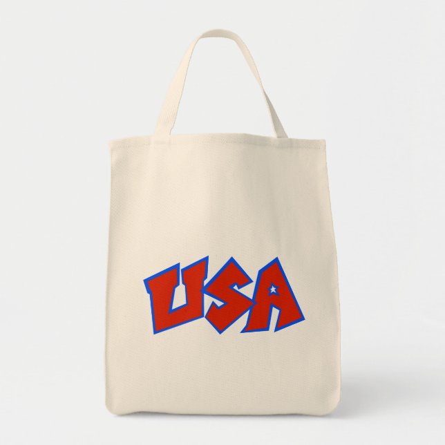 Tote Bag Logo des Etats-Unis avec l'Étoile-Un (Devant)
